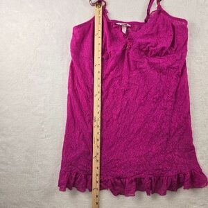 Cacique Baby Doll Pink Lace Lingerie With Straps Sexy Size 18/20